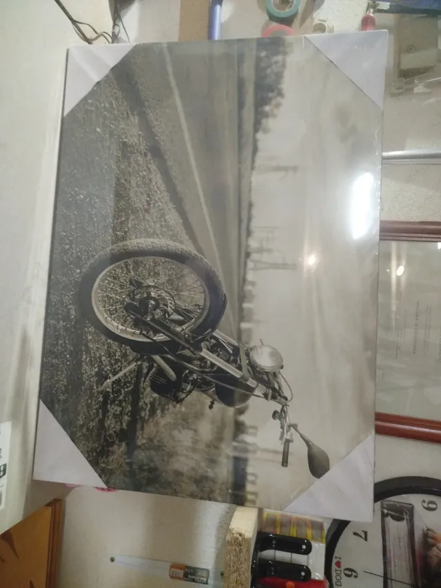 Lienzo Decorativo Moto 70x50