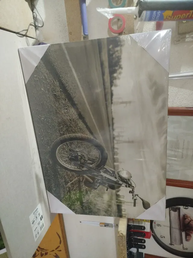 Lienzo Decorativo Moto 70x50