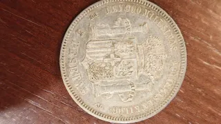 Moneda 5 Pesetas Amadeo I 1871 España
