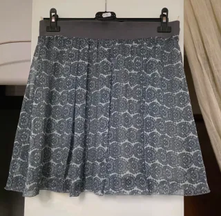 Falda plisada gasa estampada