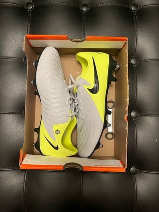 Scarpe calcio Nike Phantom GX grigie e gialle