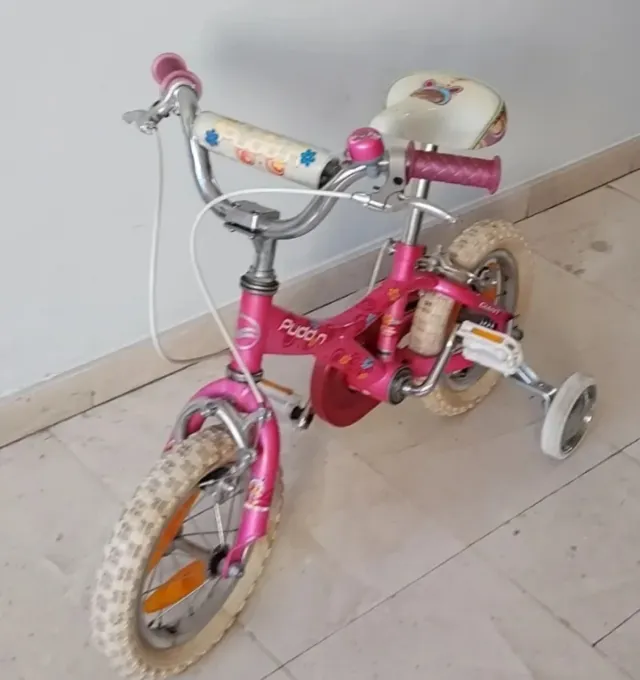 Bicicleta Infantil PUDDN 14 Rosa