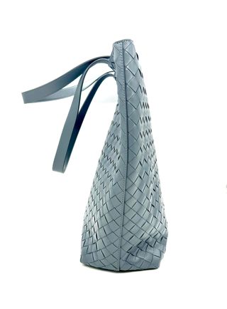 Bolso Bottega Veneta tejido gris/plata