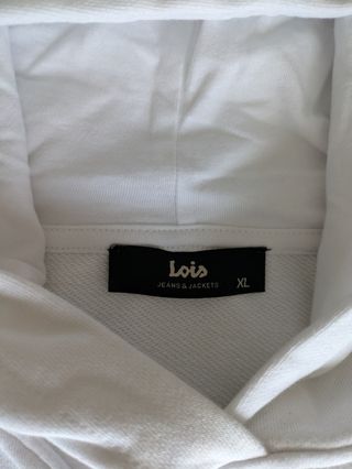 Sudadera Lois Talla XL Blanca