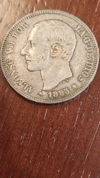 Moneda 5 Pesetas Alfonso XII 1888