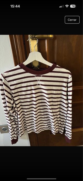 Camiseta de rayas manga larga