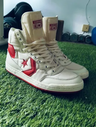 Converse Blancas y Rojas Talla 41  Retro Vintage