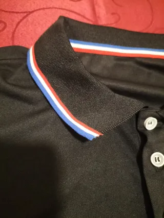 Camiseta Polo Manga Larga Hombre Negra