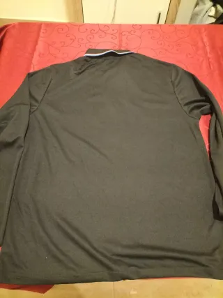 Camiseta Polo Manga Larga Hombre Negra