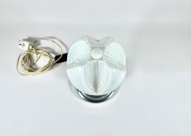 Lámpara Space Age naranja y blanca