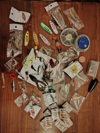 Lotto artificiali pesca mosca spinning