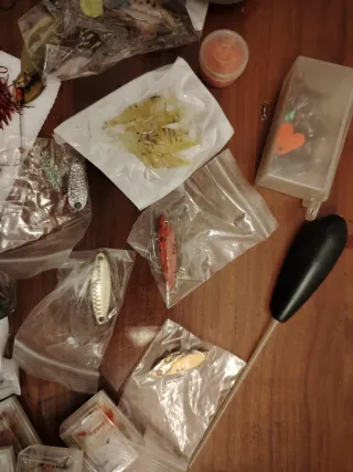 Lotto artificiali pesca mosca spinning