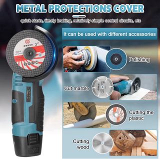 ¡CHOLLO! Amoladora 12V con 2 Baterías y 6 Discos