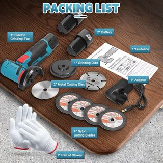 ¡CHOLLO! Amoladora 12V con 2 Baterías y 6 Discos