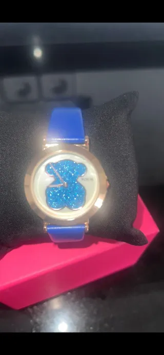 Reloj Tous Oso Azul y Dorado