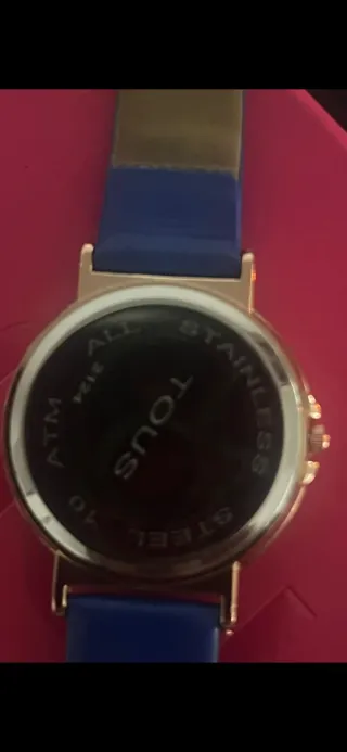 Reloj Tous Oso Azul y Dorado