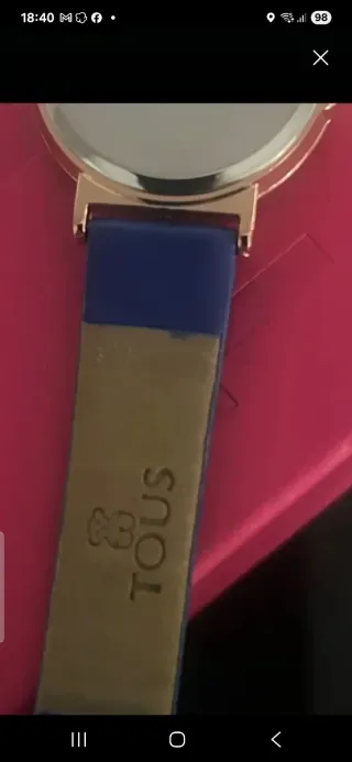 Reloj Tous Oso Azul y Dorado