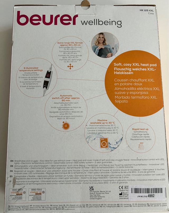 Beurer HK 125 XXL Manta Eléctrica