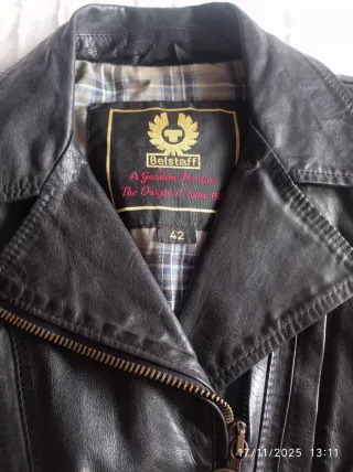 Chaqueta Piel Belstaff Talla 42 Negra