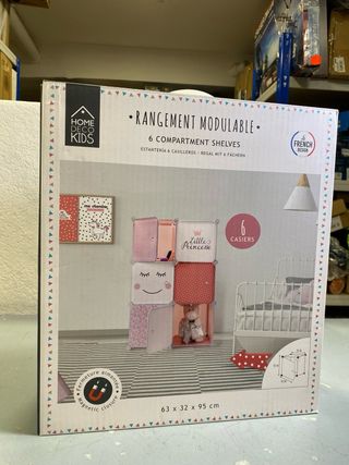 Armário modular infantil HOME DECO KIDS 6 cubos