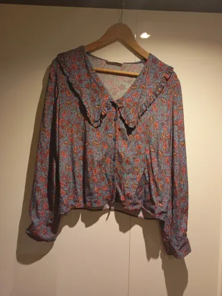 Camisa Mango Boho Talla S
