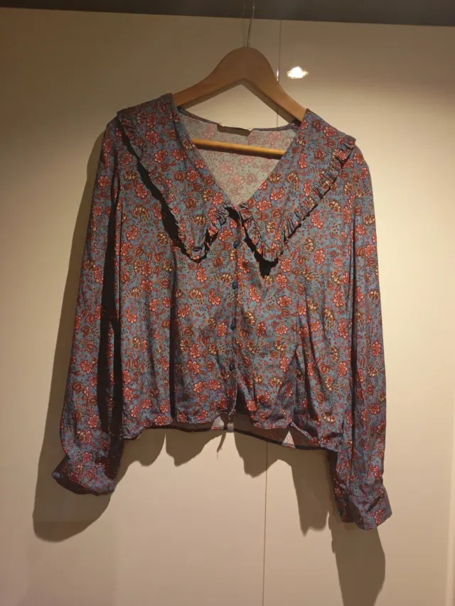 Camisa Mango Boho Talla S