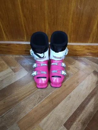 Botas de esquí infantiles rosas