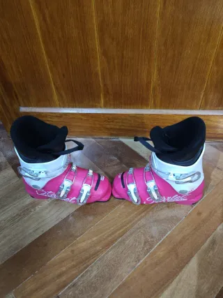 Botas de esquí infantiles rosas
