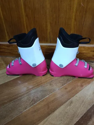 Botas de esquí infantiles rosas