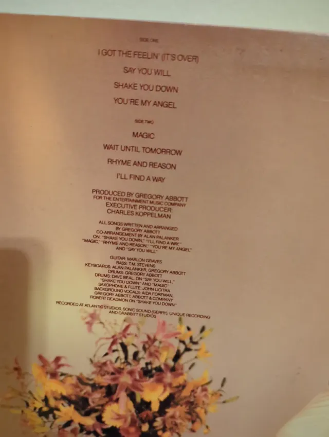 Gregory Abbott - Shake You Down LP 12 33