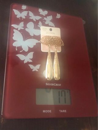 Pendientes Zonia abanico calado dorados