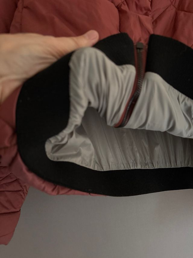 Giacca imbottita trapuntata borgogna