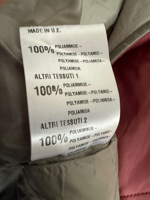 Giacca imbottita trapuntata borgogna