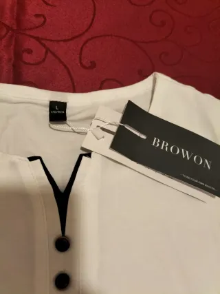 Camiseta Henley Hombre Blanca