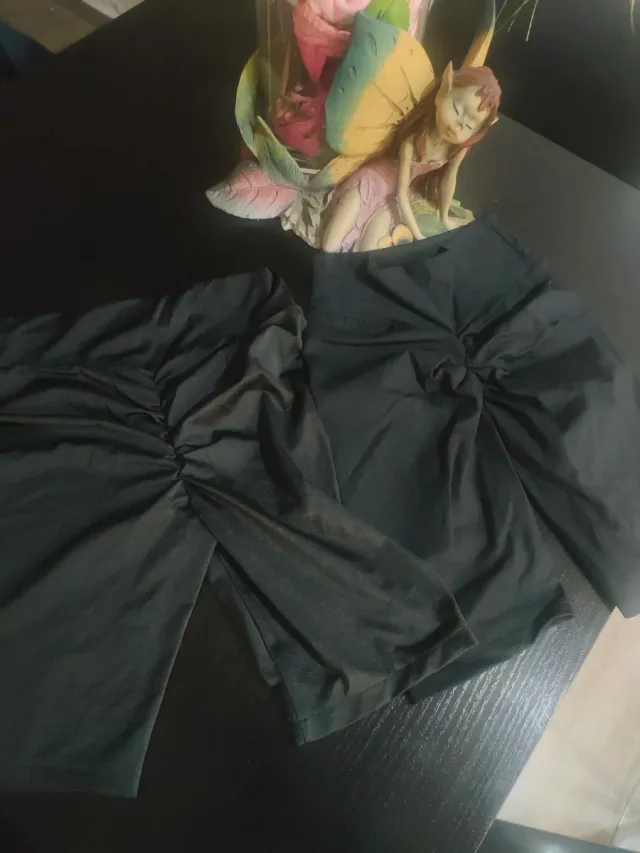 Mallas cortas deportivas lycra fruncidas