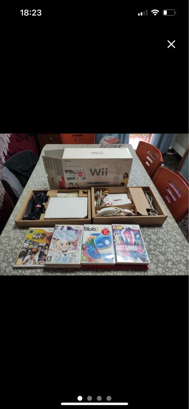 Nintendo Wii con juegos y mandos