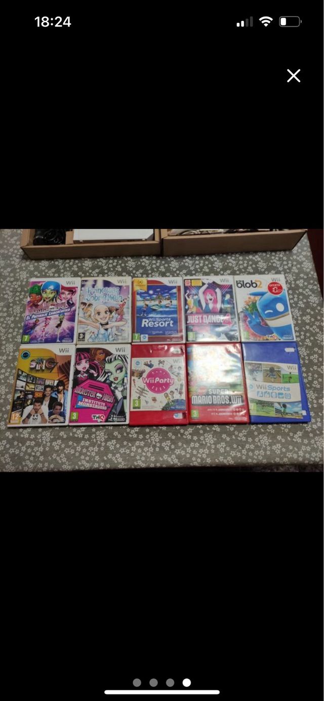 Nintendo Wii con juegos y mandos