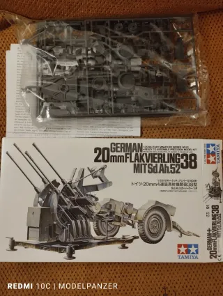 Maqueta Tamiya 1/35 Flakvierling 38 Sd.Ah.52