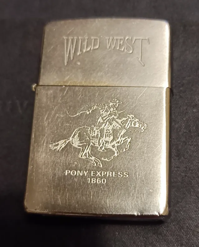 Encendedor Zippo Plateado Wild West