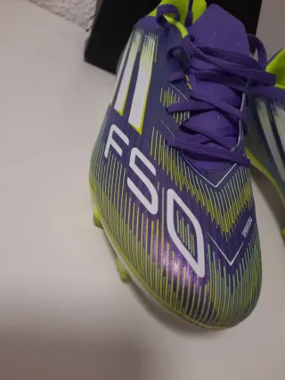 Zapatillas Fútbol Adidas Morado/Verde Talla 44