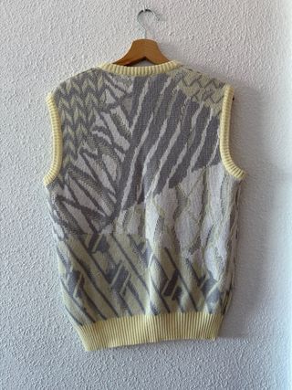 Chaleco jersey vintage estampado