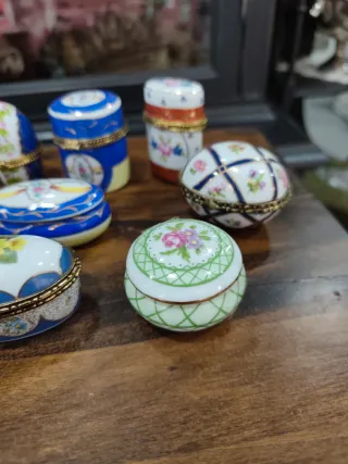12 Cajitas Arte Porcelana