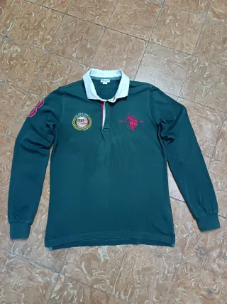 Polo U.S. Polo Assn. Manga Larga Verde 00s Rugby