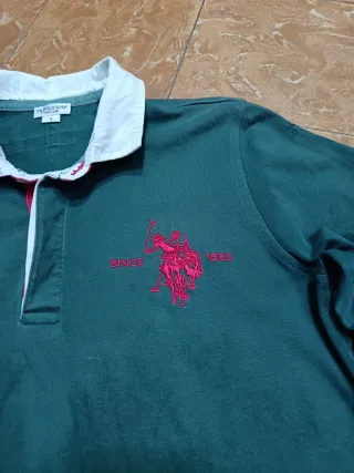 Polo U.S. Polo Assn. Manga Larga Verde 00s Rugby