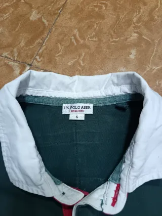 Polo U.S. Polo Assn. Manga Larga Verde 00s Rugby