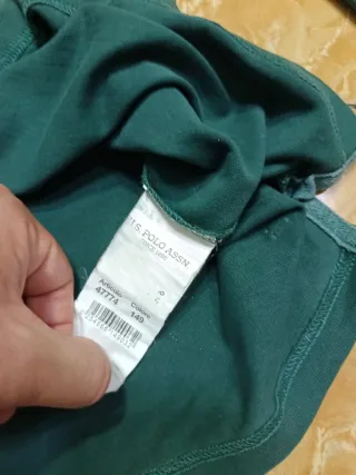 Polo U.S. Polo Assn. Manga Larga Verde 00s Rugby