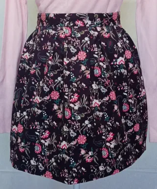 Falda corta Stradivarius floral