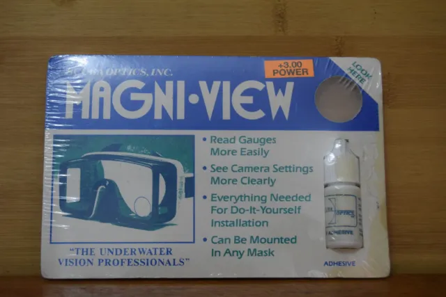 Magni-View Scuba Optics +3.00 Lente Aumento