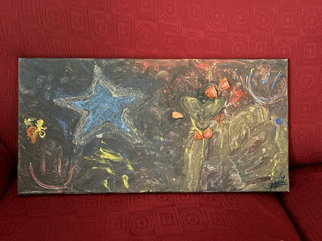 Cuadro abstracto multicolor