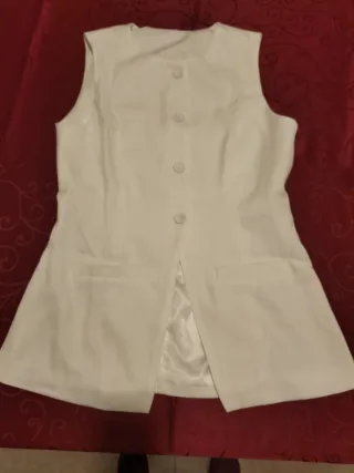 Chaleco blanco mujer